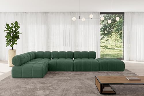 ALTDECOR Modulares Sofa Ecksofa in L-Form universal, Links/rechts Corner modular Sofa Eckcouch Couch Wohnlandschaft Cauchsofa Polstersofa Favio-L2-380x190x70 cm Grün ALTDECOR Modulares Sofa Ecksofa in L-Form universal, Links/rechts Corner modular Sofa Eckcouch Couch Wohnlandschaft Cauchsofa Polstersofa Favio-L2-380x190x70 cm Grün von ALTDECOR