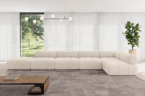 ALTDECOR Modulares Sofa Ecksofa in L-Form universal, Links/rechts Corner modular Sofa Eckcouch Couch Wohnlandschaft Cauchsofa Polstersofa Favio-L3-475x190x70 cm Beige ALTDECOR Modulares Sofa Ecksofa in L-Form universal, Links/rechts Corner modular Sofa Eckcouch Couch Wohnlandschaft Cauchsofa Polstersofa Favio-L3-475x190x70 cm Beige von ALTDECOR