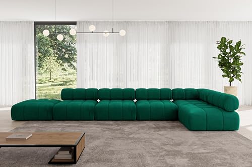 ALTDECOR Modulares Sofa Ecksofa in L-Form universal, Links/rechts Corner modular Sofa Eckcouch Couch Wohnlandschaft Cauchsofa Polstersofa Favio-L3-475x190x70 cm Dunkelgrün ALTDECOR Modulares Sofa Ecksofa in L-Form universal, Links/rechts Corner modular Sofa Eckcouch Couch Wohnlandschaft Cauchsofa Polstersofa Favio-L3-475x190x70 cm Dunkelgrün von ALTDECOR