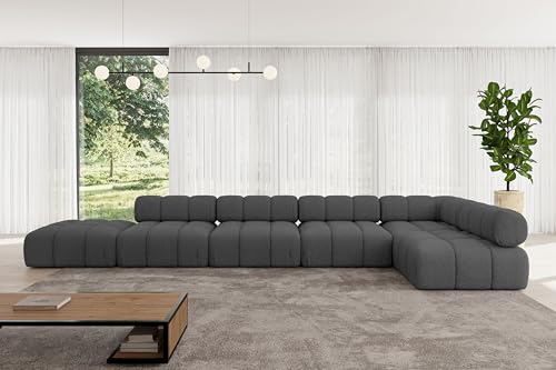 ALTDECOR Modulares Sofa Ecksofa in L-Form universal, Links/rechts Corner modular Sofa Eckcouch Couch Wohnlandschaft Cauchsofa Polstersofa Favio-L3-475x190x70 cm Grau ALTDECOR Modulares Sofa Ecksofa in L-Form universal, Links/rechts Corner modular Sofa Eckcouch Couch Wohnlandschaft Cauchsofa Polstersofa Favio-L3-475x190x70 cm Grau von ALTDECOR