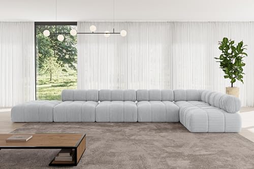ALTDECOR Modulares Sofa Ecksofa in L-Form universal, Links/rechts Corner modular Sofa Eckcouch Couch Wohnlandschaft Cauchsofa Polstersofa Favio-L3-475x190x70 cm Grau ALTDECOR Modulares Sofa Ecksofa in L-Form universal, Links/rechts Corner modular Sofa Eckcouch Couch Wohnlandschaft Cauchsofa Polstersofa Favio-L3-475x190x70 cm Grau von ALTDECOR