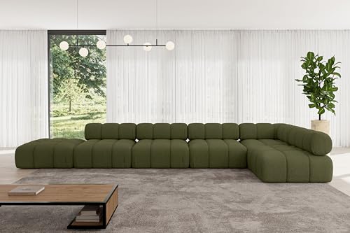 ALTDECOR Modulares Sofa Ecksofa in L-Form universal, Links/rechts Corner modular Sofa Eckcouch Couch Wohnlandschaft Cauchsofa Polstersofa Favio-L3-475x190x70 cm Grün ALTDECOR Modulares Sofa Ecksofa in L-Form universal, Links/rechts Corner modular Sofa Eckcouch Couch Wohnlandschaft Cauchsofa Polstersofa Favio-L3-475x190x70 cm Grün von ALTDECOR