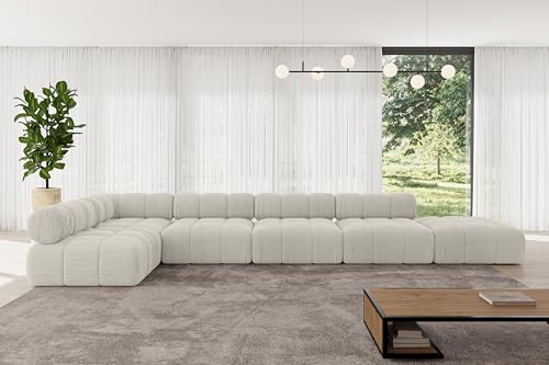 ALTDECOR Modulares Sofa Ecksofa in L-Form universal, Links/rechts Corner modular Sofa Eckcouch Couch Wohnlandschaft Cauchsofa Polstersofa Favio-L3-475x190x70 cm Hellgrau ALTDECOR Modulares Sofa Ecksofa in L-Form universal, Links/rechts Corner modular Sofa Eckcouch Couch Wohnlandschaft Cauchsofa Polstersofa Favio-L3-475x190x70 cm Hellgrau von ALTDECOR