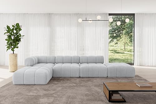 ALTDECOR Modulares Sofa Ecksofa in L-Form universal, Links/rechts Corner modular Sofa Eckcouch Couch Wohnlandschaft Cauchsofa Polstersofa Kerru-L2-380x190x70 cm Grau ALTDECOR Modulares Sofa Ecksofa in L-Form universal, Links/rechts Corner modular Sofa Eckcouch Couch Wohnlandschaft Cauchsofa Polstersofa Kerru-L2-380x190x70 cm Grau von ALTDECOR