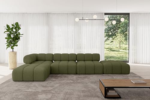 ALTDECOR Modulares Sofa Ecksofa in L-Form universal, Links/rechts Corner modular Sofa Eckcouch Couch Wohnlandschaft Cauchsofa Polstersofa Kerru-L2-380x190x70 cm Grün ALTDECOR Modulares Sofa Ecksofa in L-Form universal, Links/rechts Corner modular Sofa Eckcouch Couch Wohnlandschaft Cauchsofa Polstersofa Kerru-L2-380x190x70 cm Grün von ALTDECOR