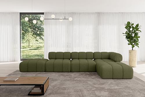 ALTDECOR Modulares Sofa Ecksofa in L-Form universal, Links/rechts Corner modular Sofa Eckcouch Couch Wohnlandschaft Cauchsofa Polstersofa Kerru-L2-380x190x70 cm Grün ALTDECOR Modulares Sofa Ecksofa in L-Form universal, Links/rechts Corner modular Sofa Eckcouch Couch Wohnlandschaft Cauchsofa Polstersofa Kerru-L2-380x190x70 cm Grün von ALTDECOR