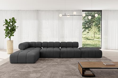 ALTDECOR Modulares Sofa Ecksofa in L-Form universal, Links/rechts Corner modular Sofa Eckcouch Couch Wohnlandschaft Cauchsofa Polstersofa Kerru-L2-380x190x70 cm Schwarz ALTDECOR Modulares Sofa Ecksofa in L-Form universal, Links/rechts Corner modular Sofa Eckcouch Couch Wohnlandschaft Cauchsofa Polstersofa Kerru-L2-380x190x70 cm Schwarz von ALTDECOR