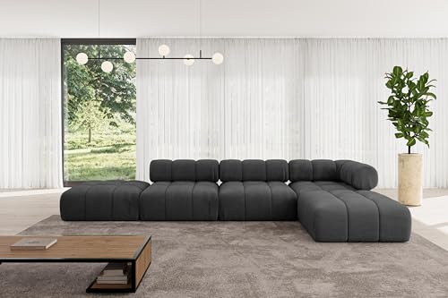 ALTDECOR Modulares Sofa Ecksofa in L-Form universal, Links/rechts Corner modular Sofa Eckcouch Couch Wohnlandschaft Cauchsofa Polstersofa Kerru-L2-380x190x70 cm Schwarz ALTDECOR Modulares Sofa Ecksofa in L-Form universal, Links/rechts Corner modular Sofa Eckcouch Couch Wohnlandschaft Cauchsofa Polstersofa Kerru-L2-380x190x70 cm Schwarz von ALTDECOR