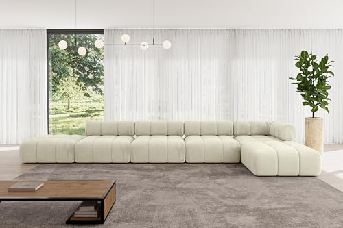 ALTDECOR Modulares Sofa Ecksofa in L-Form universal, Links/rechts Corner modular Sofa Eckcouch Couch Wohnlandschaft Cauchsofa Polstersofa Kerru-L3-475x190x70 cm Beige ALTDECOR Modulares Sofa Ecksofa in L-Form universal, Links/rechts Corner modular Sofa Eckcouch Couch Wohnlandschaft Cauchsofa Polstersofa Kerru-L3-475x190x70 cm Beige von ALTDECOR