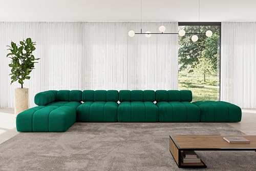 ALTDECOR Modulares Sofa Ecksofa in L-Form universal, Links/rechts Corner modular Sofa Eckcouch Couch Wohnlandschaft Cauchsofa Polstersofa Kerru-L3-475x190x70 cm Dunkelgrün ALTDECOR Modulares Sofa Ecksofa in L-Form universal, Links/rechts Corner modular Sofa Eckcouch Couch Wohnlandschaft Cauchsofa Polstersofa Kerru-L3-475x190x70 cm Dunkelgrün von ALTDECOR