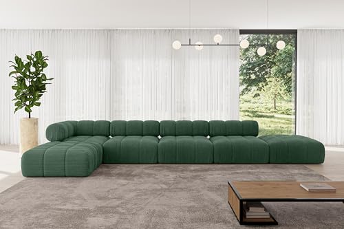 ALTDECOR Modulares Sofa Ecksofa in L-Form universal, Links/rechts Corner modular Sofa Eckcouch Couch Wohnlandschaft Cauchsofa Polstersofa Kerru-L3-475x190x70 cm Grün ALTDECOR Modulares Sofa Ecksofa in L-Form universal, Links/rechts Corner modular Sofa Eckcouch Couch Wohnlandschaft Cauchsofa Polstersofa Kerru-L3-475x190x70 cm Grün von ALTDECOR