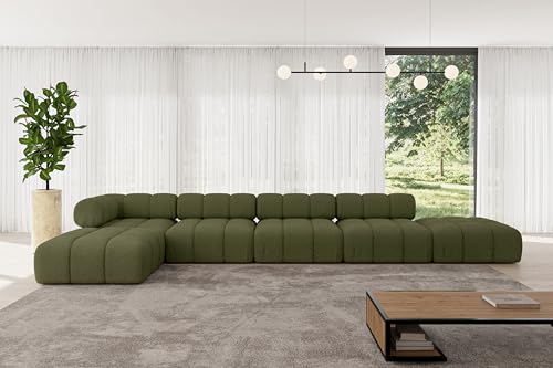 ALTDECOR Modulares Sofa Ecksofa in L-Form universal, Links/rechts Corner modular Sofa Eckcouch Couch Wohnlandschaft Cauchsofa Polstersofa Kerru-L3-475x190x70 cm Grün ALTDECOR Modulares Sofa Ecksofa in L-Form universal, Links/rechts Corner modular Sofa Eckcouch Couch Wohnlandschaft Cauchsofa Polstersofa Kerru-L3-475x190x70 cm Grün von ALTDECOR