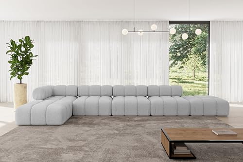 ALTDECOR Modulares Sofa Ecksofa in L-Form universal, Links/rechts Corner modular Sofa Eckcouch Couch Wohnlandschaft Cauchsofa Polstersofa Kerru-L3-475x190x70 cm Hellgrau ALTDECOR Modulares Sofa Ecksofa in L-Form universal, Links/rechts Corner modular Sofa Eckcouch Couch Wohnlandschaft Cauchsofa Polstersofa Kerru-L3-475x190x70 cm Hellgrau von ALTDECOR