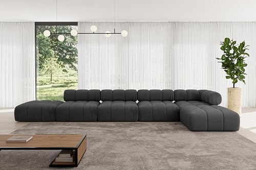 ALTDECOR Modulares Sofa Ecksofa in L-Form universal, Links/rechts Corner modular Sofa Eckcouch Couch Wohnlandschaft Cauchsofa Polstersofa Kerru-L3-475x190x70 cm Schwarz ALTDECOR Modulares Sofa Ecksofa in L-Form universal, Links/rechts Corner modular Sofa Eckcouch Couch Wohnlandschaft Cauchsofa Polstersofa Kerru-L3-475x190x70 cm Schwarz von ALTDECOR