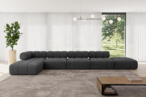 ALTDECOR Modulares Sofa Ecksofa in L-Form universal, Links/rechts Corner modular Sofa Eckcouch Couch Wohnlandschaft Cauchsofa Polstersofa Kerru-L3-475x190x70 cm Schwarz ALTDECOR Modulares Sofa Ecksofa in L-Form universal, Links/rechts Corner modular Sofa Eckcouch Couch Wohnlandschaft Cauchsofa Polstersofa Kerru-L3-475x190x70 cm Schwarz von ALTDECOR
