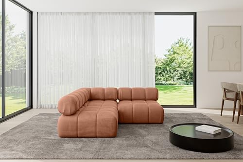 ALTDECOR Modulares Sofa Ecksofa in L-Form universal, Links/rechts Corner modular Sofa Eckcouch Couch Wohnlandschaft Cauchsofa Polstersofa Samaro-L1-190x190x70 cm Apricot ALTDECOR Modulares Sofa Ecksofa in L-Form universal, Links/rechts Corner modular Sofa Eckcouch Couch Wohnlandschaft Cauchsofa Polstersofa Samaro-L1-190x190x70 cm Apricot von ALTDECOR