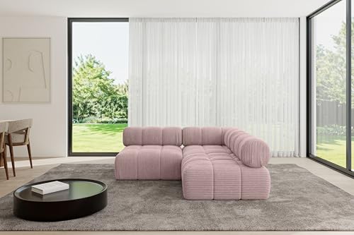 ALTDECOR Modulares Sofa Ecksofa in L-Form universal, Links/rechts Corner modular Sofa Eckcouch Couch Wohnlandschaft Cauchsofa Polstersofa Samaro-L1-190x190x70 cm Rosa ALTDECOR Modulares Sofa Ecksofa in L-Form universal, Links/rechts Corner modular Sofa Eckcouch Couch Wohnlandschaft Cauchsofa Polstersofa Samaro-L1-190x190x70 cm Rosa von ALTDECOR