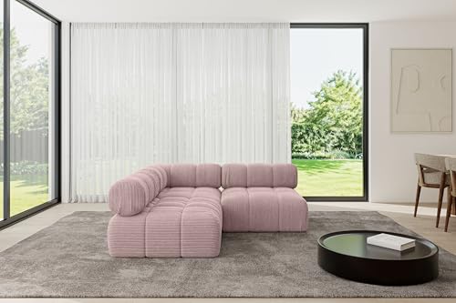 ALTDECOR Modulares Sofa Ecksofa in L-Form universal, Links/rechts Corner modular Sofa Eckcouch Couch Wohnlandschaft Cauchsofa Polstersofa Samaro-L1-190x190x70 cm Rosa ALTDECOR Modulares Sofa Ecksofa in L-Form universal, Links/rechts Corner modular Sofa Eckcouch Couch Wohnlandschaft Cauchsofa Polstersofa Samaro-L1-190x190x70 cm Rosa von ALTDECOR