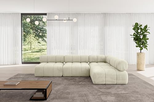 ALTDECOR Modulares Sofa Ecksofa in L-Form universal, Links/rechts Corner modular Sofa Eckcouch Couch Wohnlandschaft Cauchsofa Polstersofa Samaro-L2-285x190x70 cm Beige ALTDECOR Modulares Sofa Ecksofa in L-Form universal, Links/rechts Corner modular Sofa Eckcouch Couch Wohnlandschaft Cauchsofa Polstersofa Samaro-L2-285x190x70 cm Beige von ALTDECOR