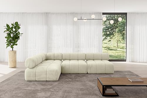 ALTDECOR Modulares Sofa Ecksofa in L-Form universal, Links/rechts Corner modular Sofa Eckcouch Couch Wohnlandschaft Cauchsofa Polstersofa Samaro-L2-285x190x70 cm Beige ALTDECOR Modulares Sofa Ecksofa in L-Form universal, Links/rechts Corner modular Sofa Eckcouch Couch Wohnlandschaft Cauchsofa Polstersofa Samaro-L2-285x190x70 cm Beige von ALTDECOR