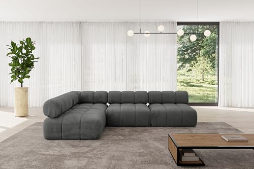 ALTDECOR Modulares Sofa Ecksofa in L-Form universal, Links/rechts Corner modular Sofa Eckcouch Couch Wohnlandschaft Cauchsofa Polstersofa Samaro-L2-285x190x70 cm Dunkelgrau ALTDECOR Modulares Sofa Ecksofa in L-Form universal, Links/rechts Corner modular Sofa Eckcouch Couch Wohnlandschaft Cauchsofa Polstersofa Samaro-L2-285x190x70 cm Dunkelgrau von ALTDECOR