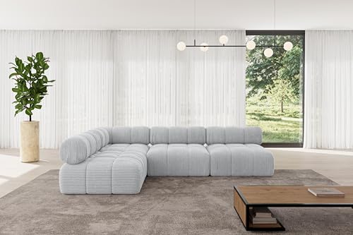 ALTDECOR Modulares Sofa Ecksofa in L-Form universal, Links/rechts Corner modular Sofa Eckcouch Couch Wohnlandschaft Cauchsofa Polstersofa Samaro-L2-285x190x70 cm Grau ALTDECOR Modulares Sofa Ecksofa in L-Form universal, Links/rechts Corner modular Sofa Eckcouch Couch Wohnlandschaft Cauchsofa Polstersofa Samaro-L2-285x190x70 cm Grau von ALTDECOR
