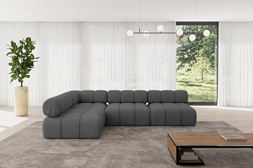 ALTDECOR Modulares Sofa Ecksofa in L-Form universal, Links/rechts Corner modular Sofa Eckcouch Couch Wohnlandschaft Cauchsofa Polstersofa Samaro-L2-285x190x70 cm Grau ALTDECOR Modulares Sofa Ecksofa in L-Form universal, Links/rechts Corner modular Sofa Eckcouch Couch Wohnlandschaft Cauchsofa Polstersofa Samaro-L2-285x190x70 cm Grau von ALTDECOR