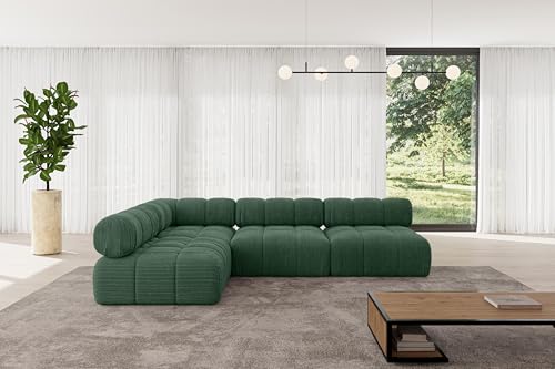 ALTDECOR Modulares Sofa Ecksofa in L-Form universal, Links/rechts Corner modular Sofa Eckcouch Couch Wohnlandschaft Cauchsofa Polstersofa Samaro-L2-285x190x70 cm Grün ALTDECOR Modulares Sofa Ecksofa in L-Form universal, Links/rechts Corner modular Sofa Eckcouch Couch Wohnlandschaft Cauchsofa Polstersofa Samaro-L2-285x190x70 cm Grün von ALTDECOR