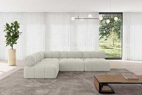 ALTDECOR Modulares Sofa Ecksofa in L-Form universal, Links/rechts Corner modular Sofa Eckcouch Couch Wohnlandschaft Cauchsofa Polstersofa Samaro-L2-285x190x70 cm Hellgrau ALTDECOR Modulares Sofa Ecksofa in L-Form universal, Links/rechts Corner modular Sofa Eckcouch Couch Wohnlandschaft Cauchsofa Polstersofa Samaro-L2-285x190x70 cm Hellgrau von ALTDECOR