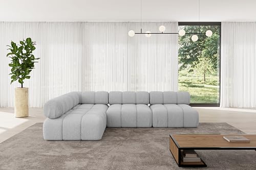 ALTDECOR Modulares Sofa Ecksofa in L-Form universal, Links/rechts Corner modular Sofa Eckcouch Couch Wohnlandschaft Cauchsofa Polstersofa Samaro-L2-285x190x70 cm Hellgrau ALTDECOR Modulares Sofa Ecksofa in L-Form universal, Links/rechts Corner modular Sofa Eckcouch Couch Wohnlandschaft Cauchsofa Polstersofa Samaro-L2-285x190x70 cm Hellgrau von ALTDECOR