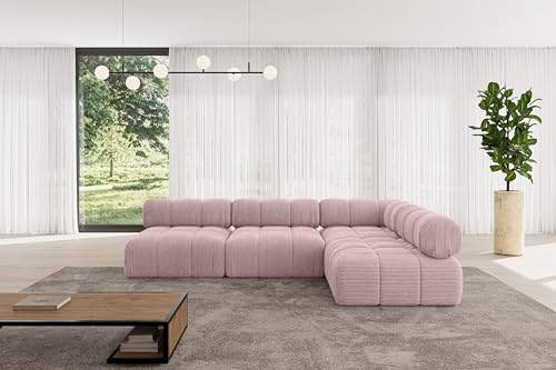 ALTDECOR Modulares Sofa Ecksofa in L-Form universal, Links/rechts Corner modular Sofa Eckcouch Couch Wohnlandschaft Cauchsofa Polstersofa Samaro-L2-285x190x70 cm Rosa ALTDECOR Modulares Sofa Ecksofa in L-Form universal, Links/rechts Corner modular Sofa Eckcouch Couch Wohnlandschaft Cauchsofa Polstersofa Samaro-L2-285x190x70 cm Rosa von ALTDECOR