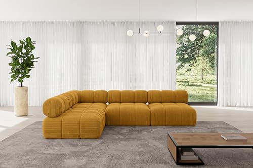 ALTDECOR Modulares Sofa Ecksofa in L-Form universal, Links/rechts Corner modular Sofa Eckcouch Couch Wohnlandschaft Cauchsofa Polstersofa Samaro-L2-285x190x70 cm Senfgelb ALTDECOR Modulares Sofa Ecksofa in L-Form universal, Links/rechts Corner modular Sofa Eckcouch Couch Wohnlandschaft Cauchsofa Polstersofa Samaro-L2-285x190x70 cm Senfgelb von ALTDECOR