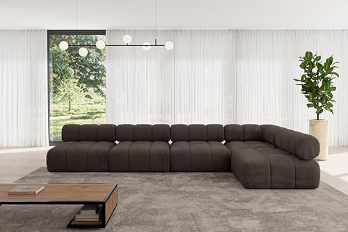 ALTDECOR Modulares Sofa Ecksofa in L-Form universal, Links/rechts Corner modular Sofa Eckcouch Couch Wohnlandschaft Cauchsofa Polstersofa Samaro-L3-380x190x70 cm Braun ALTDECOR Modulares Sofa Ecksofa in L-Form universal, Links/rechts Corner modular Sofa Eckcouch Couch Wohnlandschaft Cauchsofa Polstersofa Samaro-L3-380x190x70 cm Braun von ALTDECOR