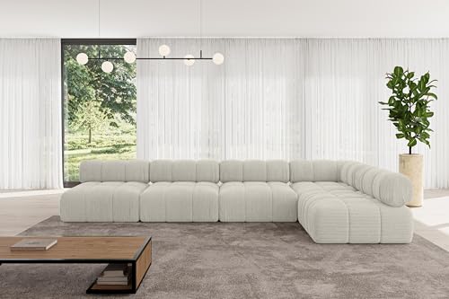 ALTDECOR Modulares Sofa Ecksofa in L-Form universal, Links/rechts Corner modular Sofa Eckcouch Couch Wohnlandschaft Cauchsofa Polstersofa Samaro-L3-380x190x70 cm Hellgrau ALTDECOR Modulares Sofa Ecksofa in L-Form universal, Links/rechts Corner modular Sofa Eckcouch Couch Wohnlandschaft Cauchsofa Polstersofa Samaro-L3-380x190x70 cm Hellgrau von ALTDECOR