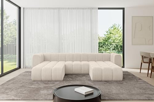 ALTDECOR Modulares Sofa Ecksofa in U-Form Corner modular Sofa Eckcouch Couch Wohnlandschaft Cauchsofa Bodensofa Polstersofa Joren-U1-319x177x70 cm Beige ALTDECOR Modulares Sofa Ecksofa in U-Form Corner modular Sofa Eckcouch Couch Wohnlandschaft Cauchsofa Bodensofa Polstersofa Joren-U1-319x177x70 cm Beige von ALTDECOR