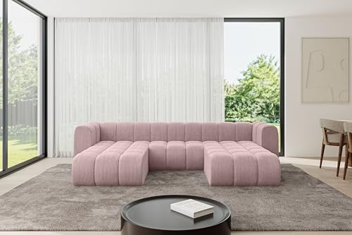 ALTDECOR Modulares Sofa Ecksofa in U-Form Corner modular Sofa Eckcouch Couch Wohnlandschaft Cauchsofa Bodensofa Polstersofa Joren-U1-319x177x70 cm Rosa ALTDECOR Modulares Sofa Ecksofa in U-Form Corner modular Sofa Eckcouch Couch Wohnlandschaft Cauchsofa Bodensofa Polstersofa Joren-U1-319x177x70 cm Rosa von ALTDECOR