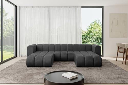 ALTDECOR Modulares Sofa Ecksofa in U-Form Corner modular Sofa Eckcouch Couch Wohnlandschaft Cauchsofa Bodensofa Polstersofa Joren-U1-319x177x70 cm Schwarz ALTDECOR Modulares Sofa Ecksofa in U-Form Corner modular Sofa Eckcouch Couch Wohnlandschaft Cauchsofa Bodensofa Polstersofa Joren-U1-319x177x70 cm Schwarz von ALTDECOR