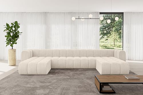 ALTDECOR Modulares Sofa Ecksofa in U-Form Corner modular Sofa Eckcouch Couch Wohnlandschaft Cauchsofa Bodensofa Polstersofa Joren-U2-410x177x70 cm Beige ALTDECOR Modulares Sofa Ecksofa in U-Form Corner modular Sofa Eckcouch Couch Wohnlandschaft Cauchsofa Bodensofa Polstersofa Joren-U2-410x177x70 cm Beige von ALTDECOR
