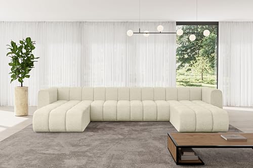 ALTDECOR Modulares Sofa Ecksofa in U-Form Corner modular Sofa Eckcouch Couch Wohnlandschaft Cauchsofa Bodensofa Polstersofa Joren-U2-410x177x70 cm Beige ALTDECOR Modulares Sofa Ecksofa in U-Form Corner modular Sofa Eckcouch Couch Wohnlandschaft Cauchsofa Bodensofa Polstersofa Joren-U2-410x177x70 cm Beige von ALTDECOR