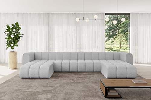 ALTDECOR Modulares Sofa Ecksofa in U-Form Corner modular Sofa Eckcouch Couch Wohnlandschaft Cauchsofa Bodensofa Polstersofa Joren-U2-410x177x70 cm Hellgrau ALTDECOR Modulares Sofa Ecksofa in U-Form Corner modular Sofa Eckcouch Couch Wohnlandschaft Cauchsofa Bodensofa Polstersofa Joren-U2-410x177x70 cm Hellgrau von ALTDECOR