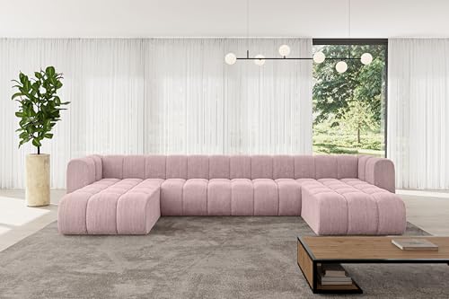 ALTDECOR Modulares Sofa Ecksofa in U-Form Corner modular Sofa Eckcouch Couch Wohnlandschaft Cauchsofa Bodensofa Polstersofa Joren-U2-410x177x70 cm Rosa ALTDECOR Modulares Sofa Ecksofa in U-Form Corner modular Sofa Eckcouch Couch Wohnlandschaft Cauchsofa Bodensofa Polstersofa Joren-U2-410x177x70 cm Rosa von ALTDECOR