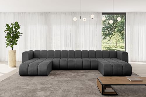 ALTDECOR Modulares Sofa Ecksofa in U-Form Corner modular Sofa Eckcouch Couch Wohnlandschaft Cauchsofa Bodensofa Polstersofa Joren-U2-410x177x70 cm Schwarz ALTDECOR Modulares Sofa Ecksofa in U-Form Corner modular Sofa Eckcouch Couch Wohnlandschaft Cauchsofa Bodensofa Polstersofa Joren-U2-410x177x70 cm Schwarz von ALTDECOR