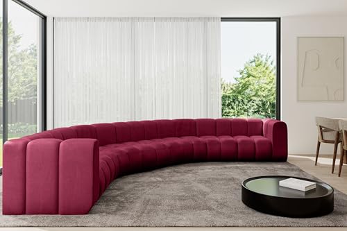 ALTDECOR Modulares Sofa Ecksofa in U-Form Corner modular Sofa Eckcouch Couch Wohnlandschaft Cauchsofa Bodensofa Polstersofa Lazro-U1-373x373x70 cm Bordeauxrot ALTDECOR Modulares Sofa Ecksofa in U-Form Corner modular Sofa Eckcouch Couch Wohnlandschaft Cauchsofa Bodensofa Polstersofa Lazro-U1-373x373x70 cm Bordeauxrot von ALTDECOR