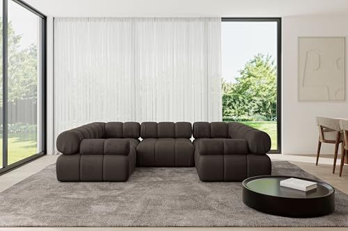 ALTDECOR Modulares Sofa Ecksofa in U-Form Corner modular Sofa Eckcouch Couch Wohnlandschaft Cauchsofa Polstersofa Birno-U1-285x190x70 cm Braun ALTDECOR Modulares Sofa Ecksofa in U-Form Corner modular Sofa Eckcouch Couch Wohnlandschaft Cauchsofa Polstersofa Birno-U1-285x190x70 cm Braun von ALTDECOR