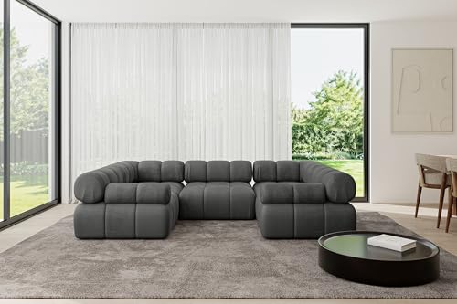 ALTDECOR Modulares Sofa Ecksofa in U-Form Corner modular Sofa Eckcouch Couch Wohnlandschaft Cauchsofa Polstersofa Birno-U1-285x190x70 cm Dunkelgrau ALTDECOR Modulares Sofa Ecksofa in U-Form Corner modular Sofa Eckcouch Couch Wohnlandschaft Cauchsofa Polstersofa Birno-U1-285x190x70 cm Dunkelgrau von ALTDECOR