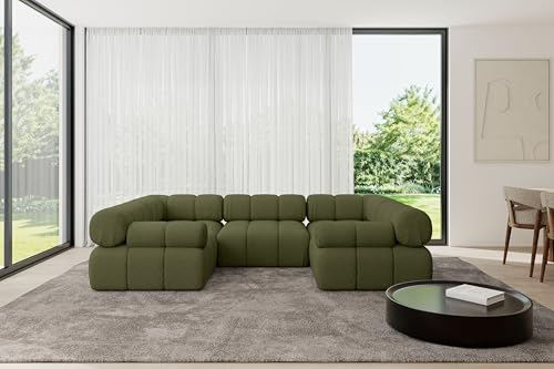 ALTDECOR Modulares Sofa Ecksofa in U-Form Corner modular Sofa Eckcouch Couch Wohnlandschaft Cauchsofa Polstersofa Birno-U1-285x190x70 cm Grün ALTDECOR Modulares Sofa Ecksofa in U-Form Corner modular Sofa Eckcouch Couch Wohnlandschaft Cauchsofa Polstersofa Birno-U1-285x190x70 cm Grün von ALTDECOR