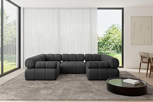 ALTDECOR Modulares Sofa Ecksofa in U-Form Corner modular Sofa Eckcouch Couch Wohnlandschaft Cauchsofa Polstersofa Birno-U1-285x190x70 cm Schwarz ALTDECOR Modulares Sofa Ecksofa in U-Form Corner modular Sofa Eckcouch Couch Wohnlandschaft Cauchsofa Polstersofa Birno-U1-285x190x70 cm Schwarz von ALTDECOR
