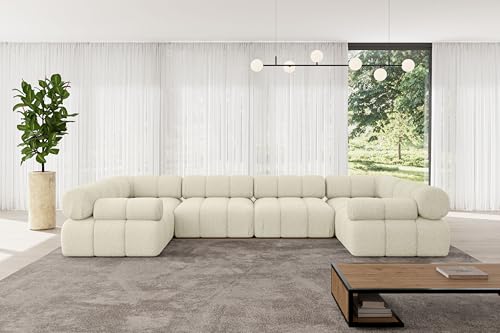 ALTDECOR Modulares Sofa Ecksofa in U-Form Corner modular Sofa Eckcouch Couch Wohnlandschaft Cauchsofa Polstersofa Birno-U2-380x190x70 cm Beige ALTDECOR Modulares Sofa Ecksofa in U-Form Corner modular Sofa Eckcouch Couch Wohnlandschaft Cauchsofa Polstersofa Birno-U2-380x190x70 cm Beige von ALTDECOR