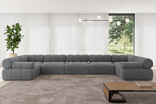 ALTDECOR Modulares Sofa Ecksofa in U-Form Corner modular Sofa Eckcouch Couch Wohnlandschaft Cauchsofa Polstersofa Birno-U3-475x190x70 cm Dunkelgrau ALTDECOR Modulares Sofa Ecksofa in U-Form Corner modular Sofa Eckcouch Couch Wohnlandschaft Cauchsofa Polstersofa Birno-U3-475x190x70 cm Dunkelgrau von ALTDECOR