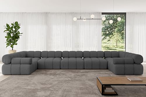 ALTDECOR Modulares Sofa Ecksofa in U-Form Corner modular Sofa Eckcouch Couch Wohnlandschaft Cauchsofa Polstersofa Birno-U3-475x190x70 cm Grau ALTDECOR Modulares Sofa Ecksofa in U-Form Corner modular Sofa Eckcouch Couch Wohnlandschaft Cauchsofa Polstersofa Birno-U3-475x190x70 cm Grau von ALTDECOR